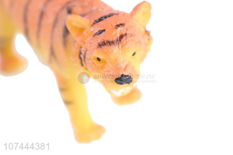 High quality realistic animal model toy tpr tiger toy