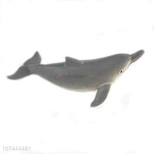 Good quality realistic animal model toy tpr dolphin toy