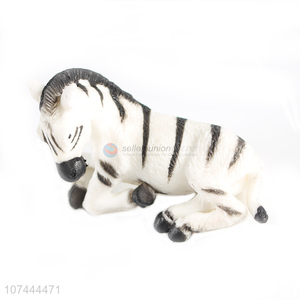 High quality plastic zebra model toy cartoon animal toys