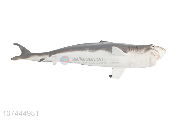 Reasonable price realistic animal model toy tpr shark toy