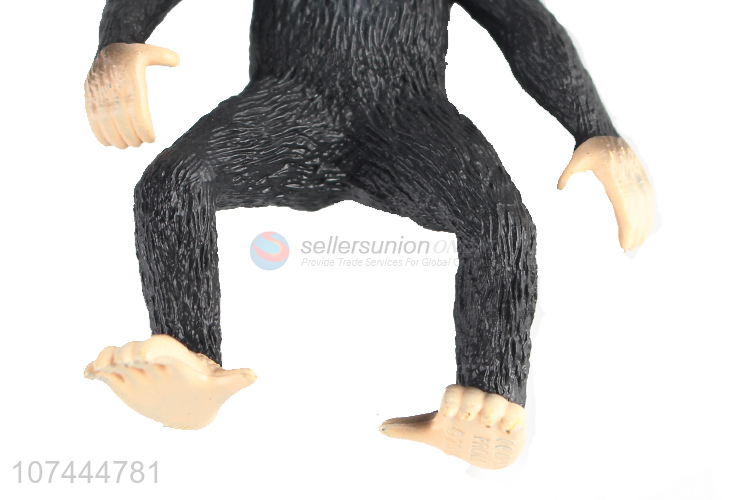 Promotional cheap solid kids pvc animal toy plastic chimpanzee toy