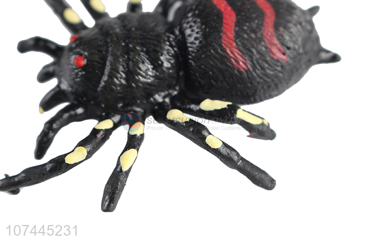 Low price simulation animal model soft squishy spider toy