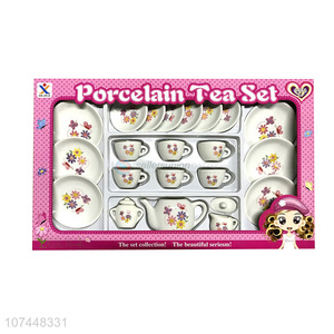Best selling children kitchen toys porcelain tea set toy