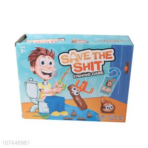 Best Selling Toilet Game Trick Poop Fishing Game Toy