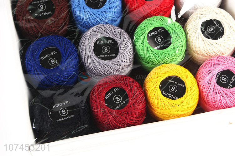 Hot Selling 20G Pure Color Cotton Twine Sewing Thread Set
