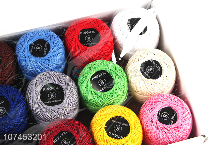 Hot Selling 20G Pure Color Cotton Twine Sewing Thread Set