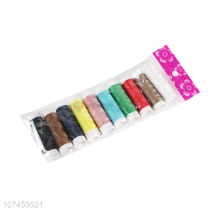 High Quality 10 Pieces Mixed Color Sewing Thread Set