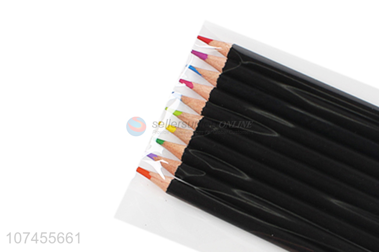 Factory price stationery 12 colors wood colour pencil colored pencil