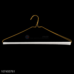 High quality 16 inch iron wire clothes hanger with white tube
