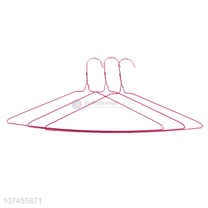 Low price 16 inch plastic coated wire clothes hanger for laundry