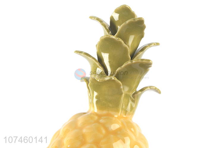 Custom Simulation Pineapple Porcelain Crafts Home Decoration