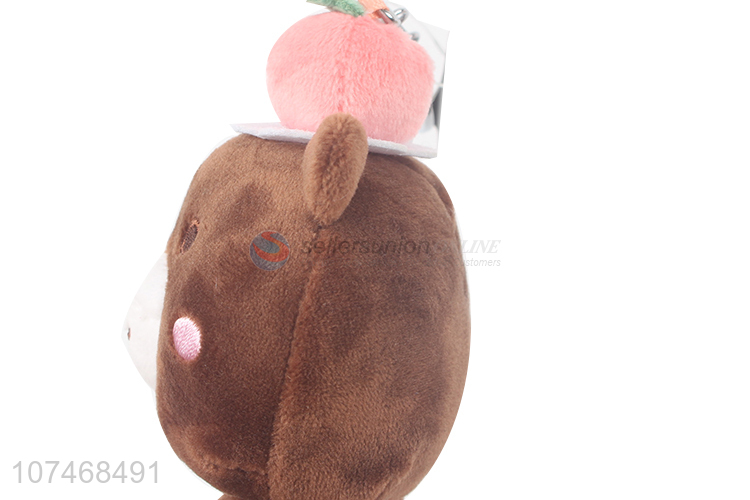 Low price plush handbag ornaments stuffed bear key chain toy