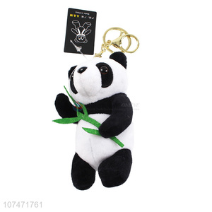 Good Quality Soft Cartoon Panda Plush Toy Key Chain