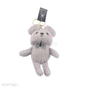 Cute Design Bow Tie Mouse Stuffed Doll Pendant Key Chain