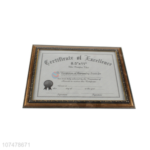 Good quality excellent certificate frame best picture frame