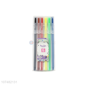 High Quality 6 Pieces Water Color Pen Marking Pen Set