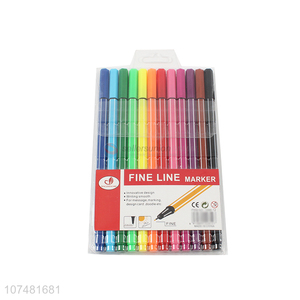 Hot Selling Multipurpose 12 Colors Marker Pen Set