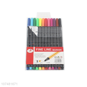 Good Quality 12 Colors Marker Pen Water Color Pen Set