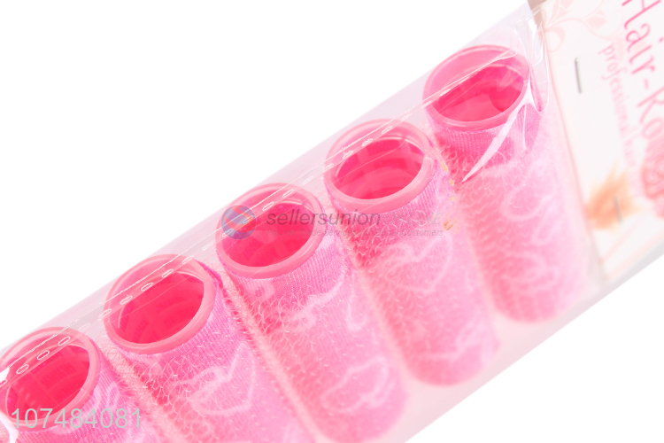 Factory sell colorful magic tape easy using 2.5cm plastic hair rollers