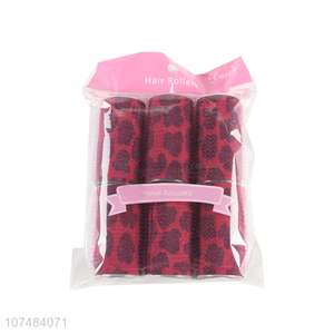 Premium quality fashion lady 2.5cm plastic rounded hair rollers