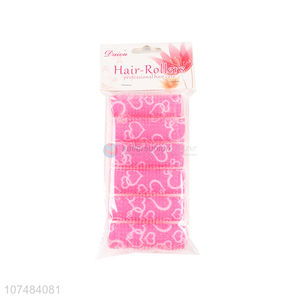 Factory sell colorful magic tape easy using 2.5cm plastic hair rollers