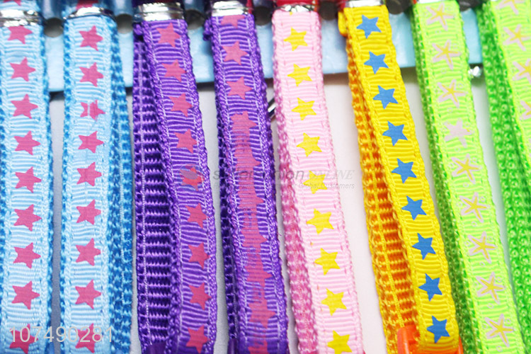 High quality pet supplies colorful polyester woven dog collar