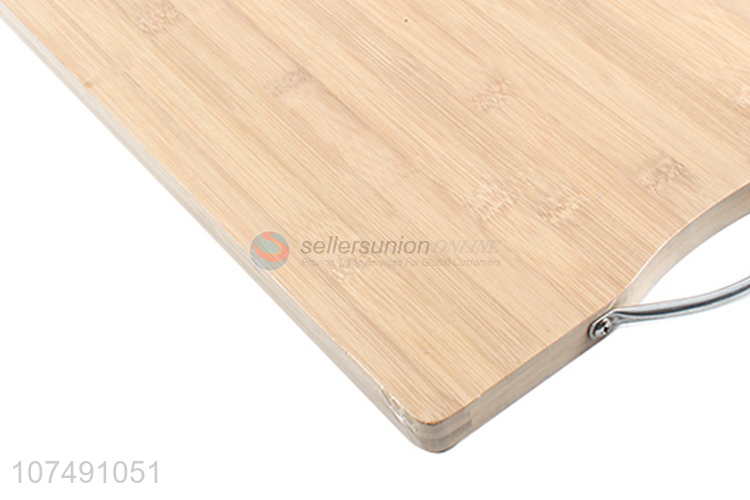 Bottom Price Bamboo Chopping Board Cutting Board With Metal Handle