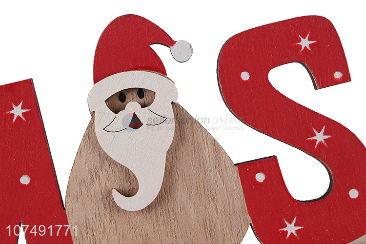 Hot Selling Holiday Crafts Wooden Exquisite Letter Christmas Decoration