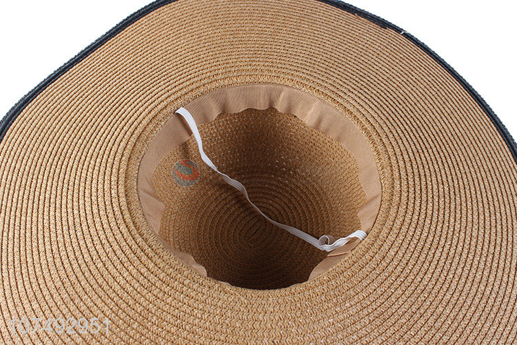 Factory Sell Fashion Summer Sun Hat Wide Brim Paper Straw Hat