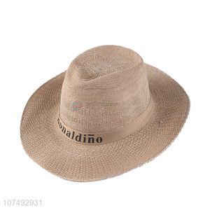 Wholesale Fashion Adults Polyester Hat Promotional Panama Hat