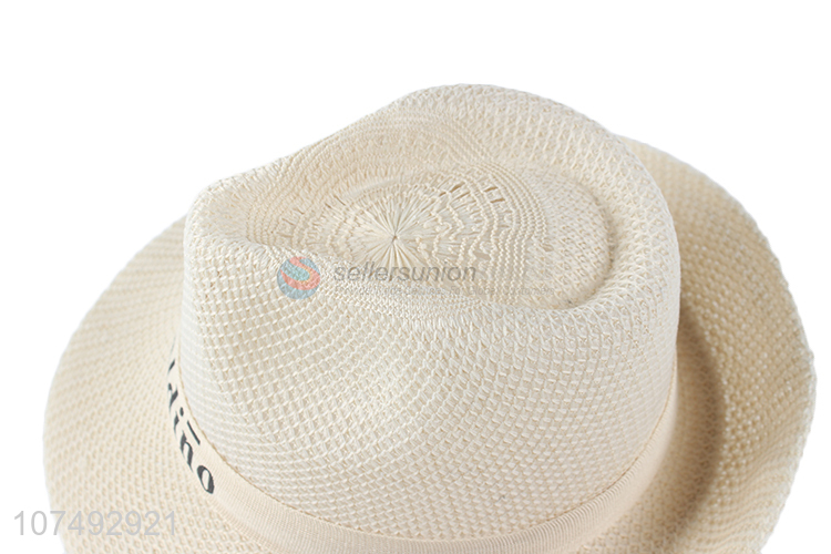 Suitable Price Adult Panama Hat Leisure Stylish Polyester Hat