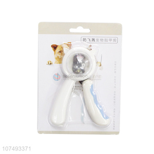Wholesale Splash Proof Pet Nail Clippers Dog Cat Nail Cutter