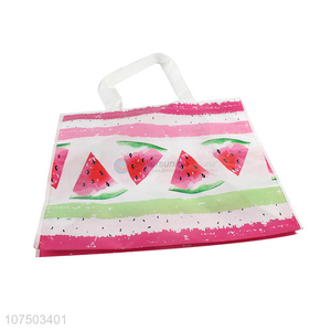 High Quality Watermelon Pattern Design Foldable Non-Woven Shopping Bag