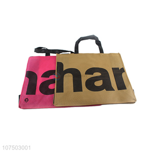 Wholesale Cheap Promotional Folding Reusable Non-Woven Tote Bag Shopping Bag