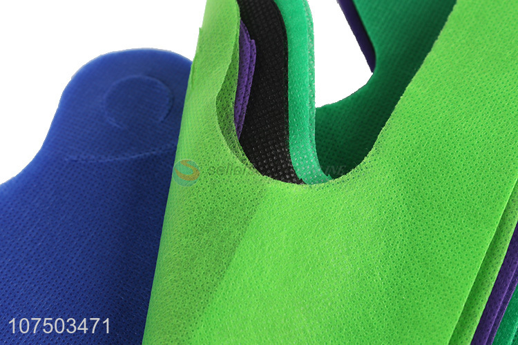cheap price non woven vest shopping bag colorful vest tote bag