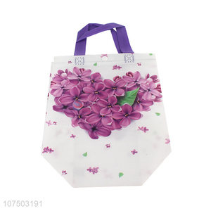 Competitive Price Flower Pattern Printing Non-Woven Eco Friendly Shopping Bag