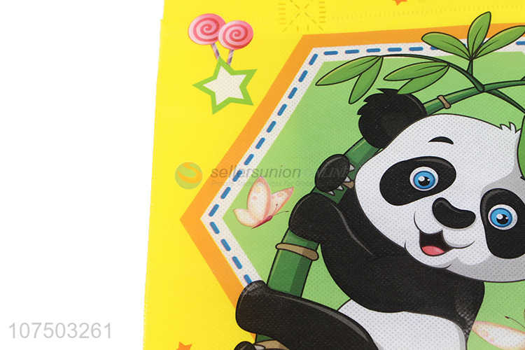Factory Price panda pattern Portable Recycle Non-Woven Shopping Cheap Eco Friendly tote Bag