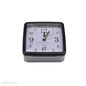 Cheap Price Square Shape Fashionable Plastic Wake Up Quartz Alarm Clock