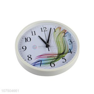 High Quality Fashionable Round Shape Plastic Quartz Wall Clock