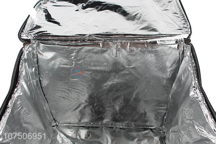 Custom logo aluminum foil ice cooler bag picnic lunch bag