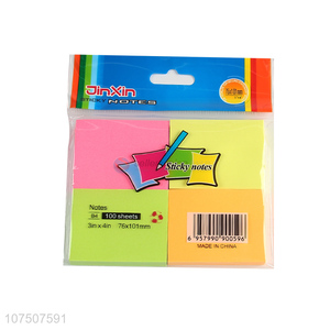 Popular 4 Pieces Light Color Paper Sticky Notes Set