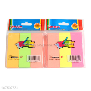 Portable Colorful 3 Pieces Paper Sticky Notes Set