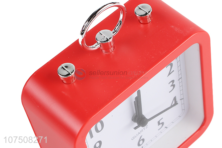 Promotional plastic alarm clock quartz table clock