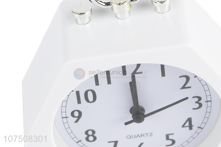 Custom logo bedroom alarm clock snooze table clock