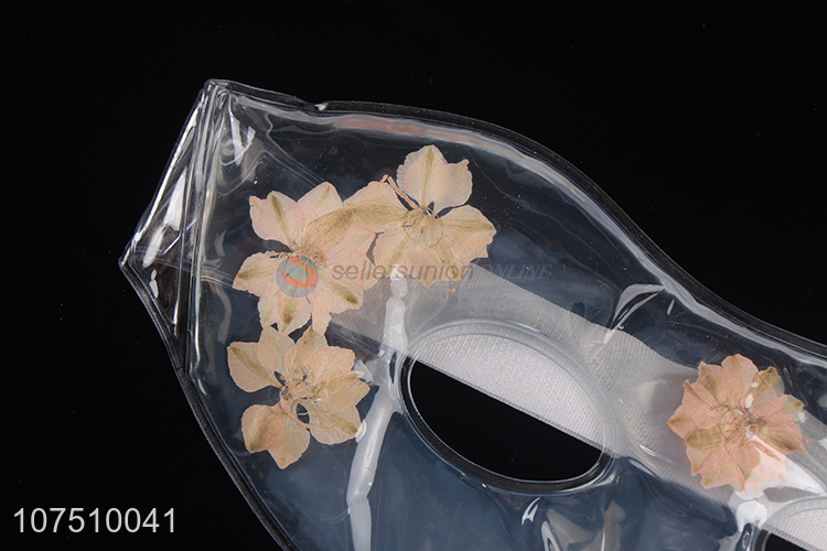 Customized Sleeping Relaxing Cold Freeze Gel Eye Mask With Flowers