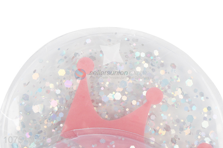Top Selling Crown Pattern Round Gel Eye Patches With Glitter Powders