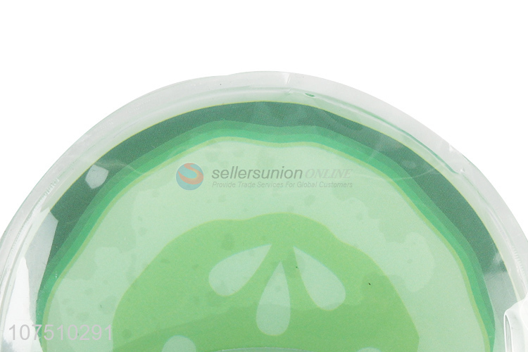 Factory Sell Eye Care Fruit Printing Round Shape Gel Eye Patches