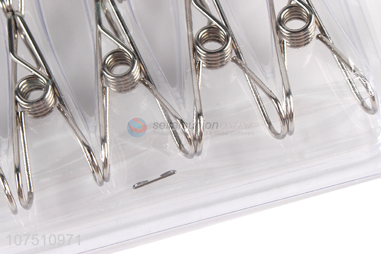 Cheap And Good Quality 10Pcs Stainless Steel Wire Clip Clothing Pegs