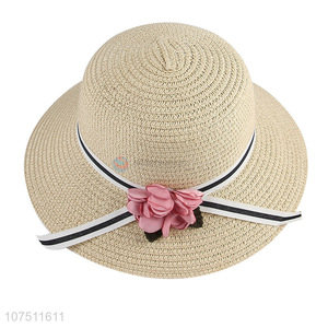 High quality fashion summer sun hat children paper straw hat