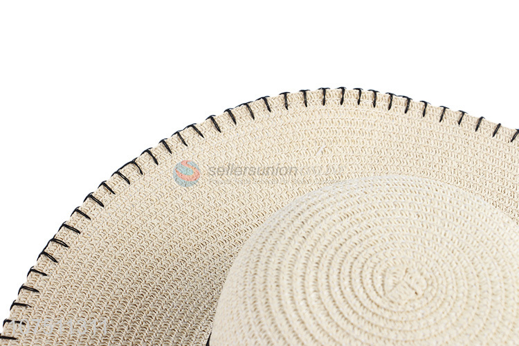 Factory price fashion ladies floppy hat summer paper straw hat
